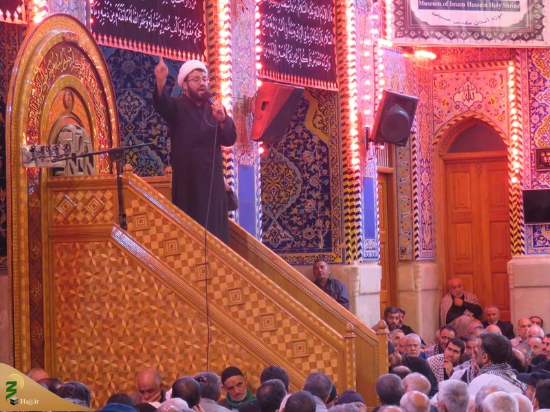 مراسم عزاداری زائران ایرانی در حرم سیدالشهدا (ع) برگزار شد 2