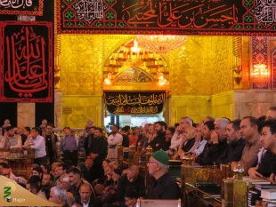 مراسم عزاداری زائران ایرانی در حرم سیدالشهدا (ع) برگزار شد 2