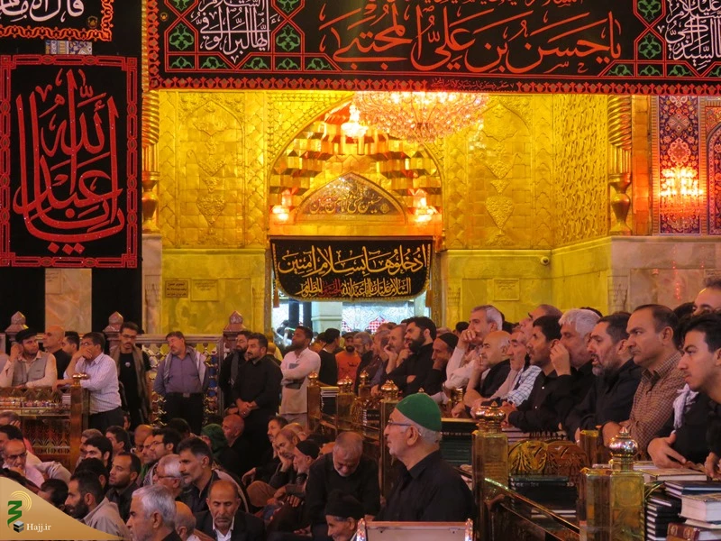 مراسم عزاداری زائران ایرانی در حرم سیدالشهدا (ع) برگزار شد 2