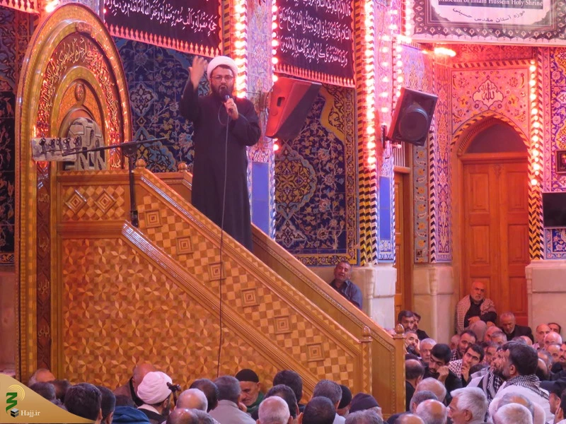 مراسم عزاداری زائران ایرانی در حرم سیدالشهدا (ع) برگزار شد 2