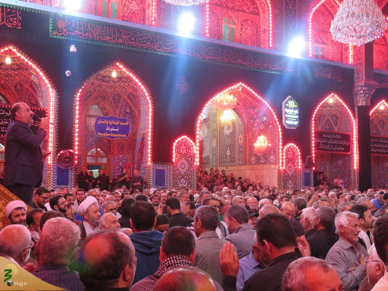 مراسم عزاداری زائران ایرانی در حرم سیدالشهدا (ع) برگزار شد 2