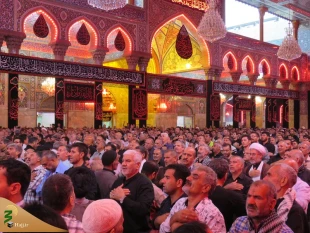 مراسم عزاداری زائران ایرانی در حرم سیدالشهدا (ع) برگزار شد 2