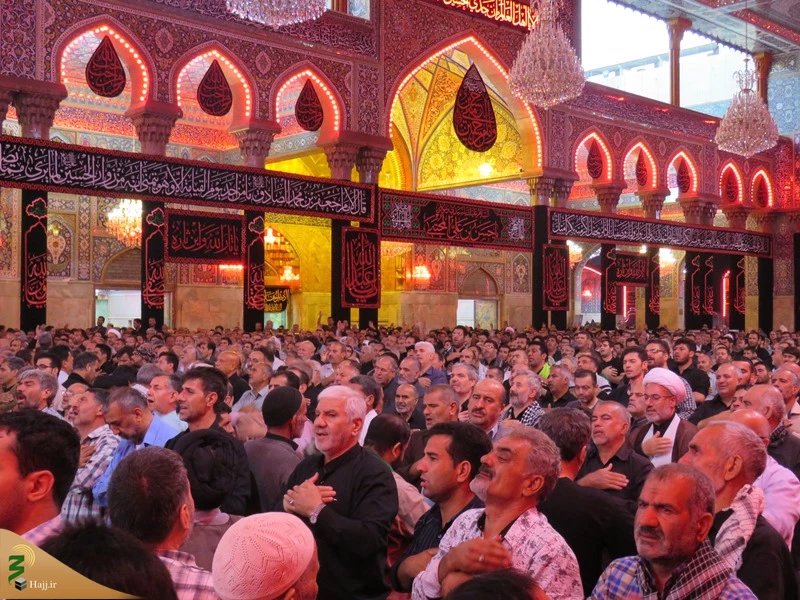 مراسم عزاداری زائران ایرانی در حرم سیدالشهدا (ع) برگزار شد 2