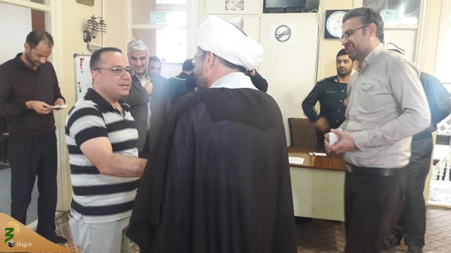 بازدید مسئول دفتر نمایندگی بعثه مقام معظم رهبری استان اردبیل از دفتر موقت کنسولگری عراق در استان 6