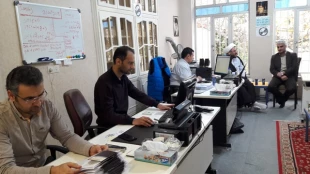 بازدید مسئول دفتر نمایندگی بعثه مقام معظم رهبری استان اردبیل از دفتر موقت کنسولگری عراق در استان 8