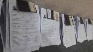 بازدید مسئول دفتر نمایندگی بعثه مقام معظم رهبری استان اردبیل از دفتر موقت کنسولگری عراق در استان 9