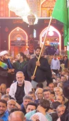 گزارش تصویری: حال و هوای بیرق داران موکب امام رضا (ع) در حرم امام حسین (ع) 

ما حامل لوای تو هستیم یا حسین (ع)
 13