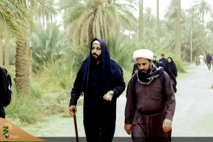 تصاویر: پیاده روی زائران اربعین از کنار رود فرات 7