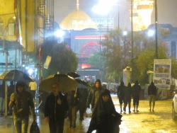 گزارش تصویری : بارش باران  در کربلای معلی 5