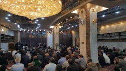 گزارش تصویری: برگزاری مراسم بعثه مقام معظم رهبری در سرداب علقمی 8
