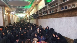 گزارش تصویری: برگزاری مراسم بعثه مقام معظم رهبری در سرداب علقمی 9