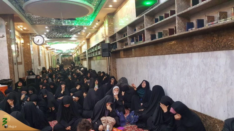گزارش تصویری: برگزاری مراسم بعثه مقام معظم رهبری در سرداب علقمی 9