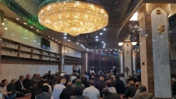 گزارش تصویری: برگزاری مراسم بعثه مقام معظم رهبری در سرداب علقمی 11