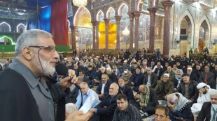 گزارش تصویری: مراسم سخنرانی و مداحی حرم حسینی در ایام ربیع الاول 5