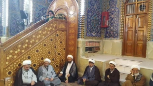 گزارش تصویری: مراسم سخنرانی و مداحی حرم حسینی در ایام ربیع الاول 7