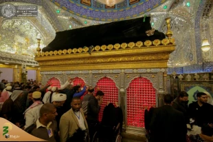 عزاداری زائران حرم امیرالمومنین(ع) در شهادت امام حسن عسکری(ع)+تصاویر 7