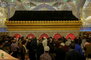 عزاداری زائران حرم امیرالمومنین(ع) در شهادت امام حسن عسکری(ع)+تصاویر 9