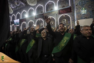 خادمان حرم حضرت عباس (ع) برای امام حسن عسکری(ع) عزاداری کردند+ تصاویر  5