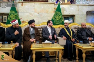 تشرف گروهی از علمای اهل سنت عراق به حرم امیر المومنین (ع) 5