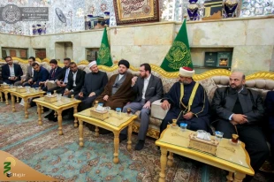 تشرف گروهی از علمای اهل سنت عراق به حرم امیر المومنین (ع) 6