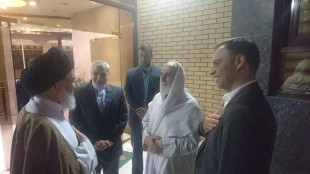 دیدار مسئول بعثه مقام معظم رهبری در نجف اشرف با حجت الاسلام ناطق نوری 4