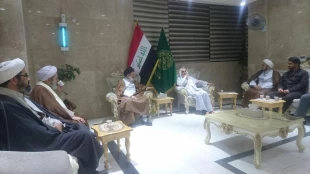 دیدار مسئول بعثه مقام معظم رهبری در نجف اشرف با حجت الاسلام ناطق نوری 6