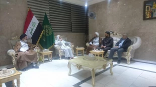 دیدار مسئول بعثه مقام معظم رهبری در نجف اشرف با حجت الاسلام ناطق نوری 7