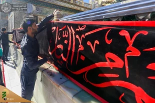 حرم حضرت امیرالمؤمنین(ع) خود را برای فاطمیه اول آماده می کند 10