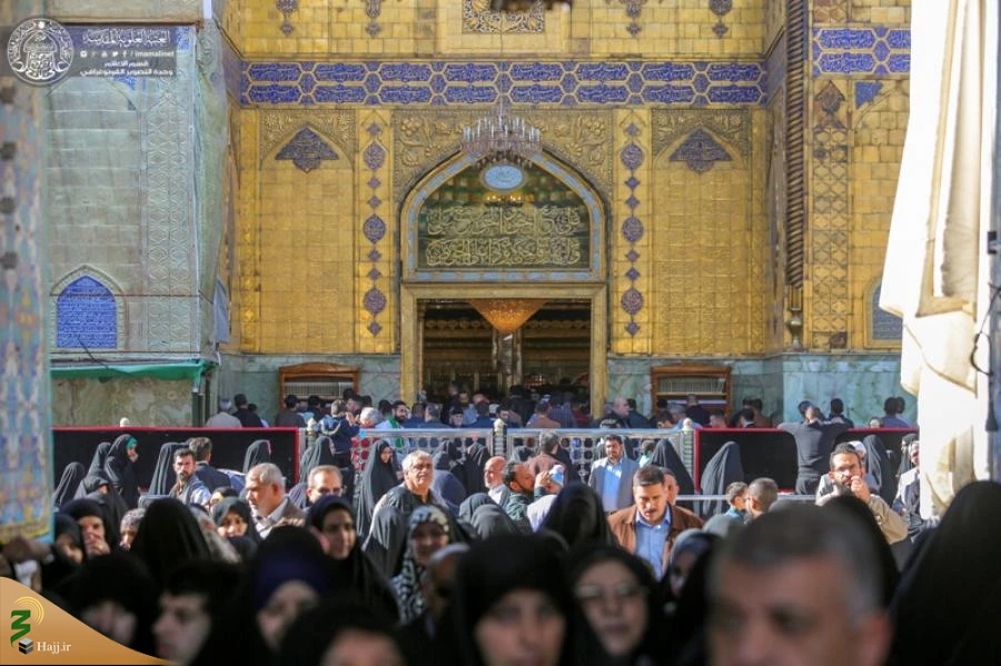 حرم حضرت امیرالمؤمنین(ع) خود را برای فاطمیه اول آماده می کند 13