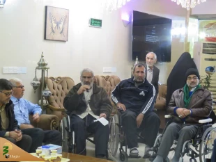 مسئول بعثه مقام معظم رهبری عراق در دیدار با  جانبازان : 
عزت و اقتدارما مدیون خون شهدا و ایثار جانبازان است. 7