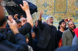 مراسم عزاداری فاطمیه اول در حرم امیرالمؤمنین (ع) برگزار شد+تصاویر  3