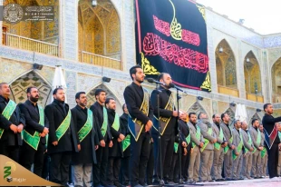مراسم عزاداری فاطمیه اول در حرم امیرالمؤمنین (ع) برگزار شد+تصاویر  4