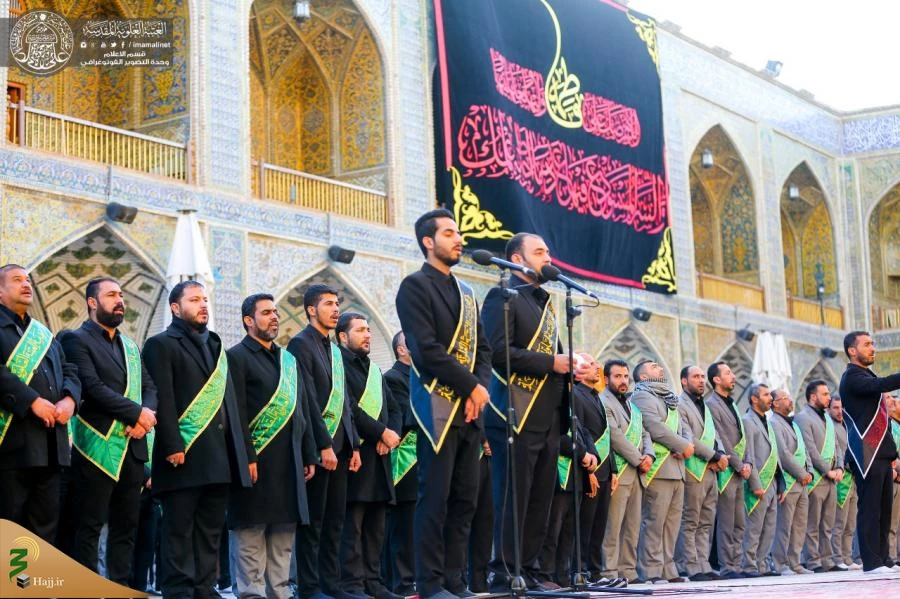 مراسم عزاداری فاطمیه اول در حرم امیرالمؤمنین (ع) برگزار شد+تصاویر  4