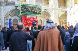 مراسم عزاداری فاطمیه اول در حرم امیرالمؤمنین (ع) برگزار شد+تصاویر  5