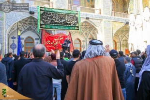 مراسم عزاداری فاطمیه اول در حرم امیرالمؤمنین (ع) برگزار شد+تصاویر  5