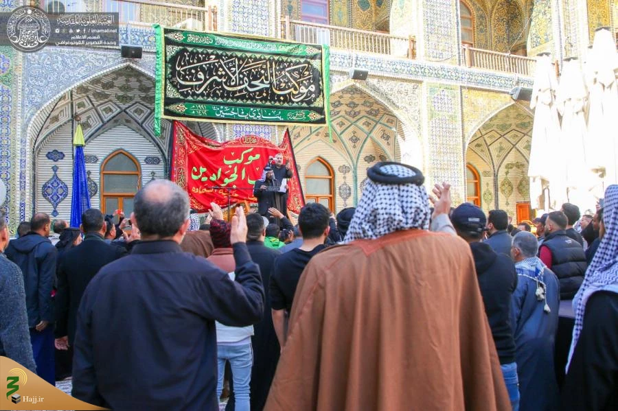 مراسم عزاداری فاطمیه اول در حرم امیرالمؤمنین (ع) برگزار شد+تصاویر  5