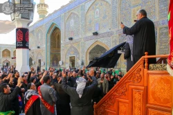 مراسم عزاداری فاطمیه اول در حرم امیرالمؤمنین (ع) برگزار شد+تصاویر  6