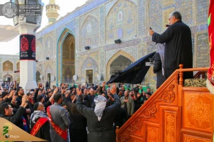 مراسم عزاداری فاطمیه اول در حرم امیرالمؤمنین (ع) برگزار شد+تصاویر  6