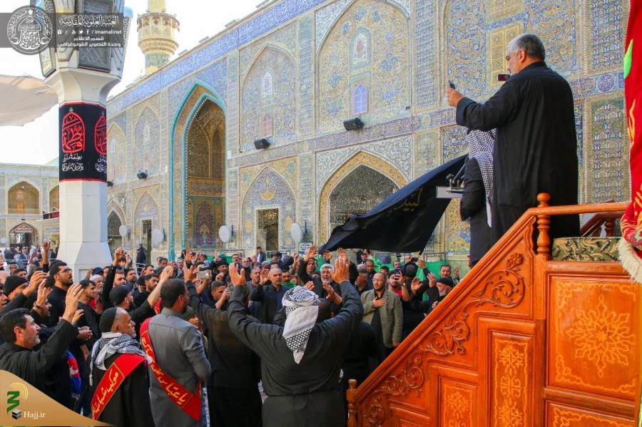 مراسم عزاداری فاطمیه اول در حرم امیرالمؤمنین (ع) برگزار شد+تصاویر  6