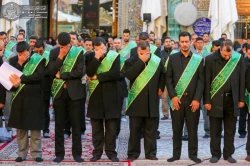 مراسم عزاداری فاطمیه اول در حرم امیرالمؤمنین (ع) برگزار شد+تصاویر  7