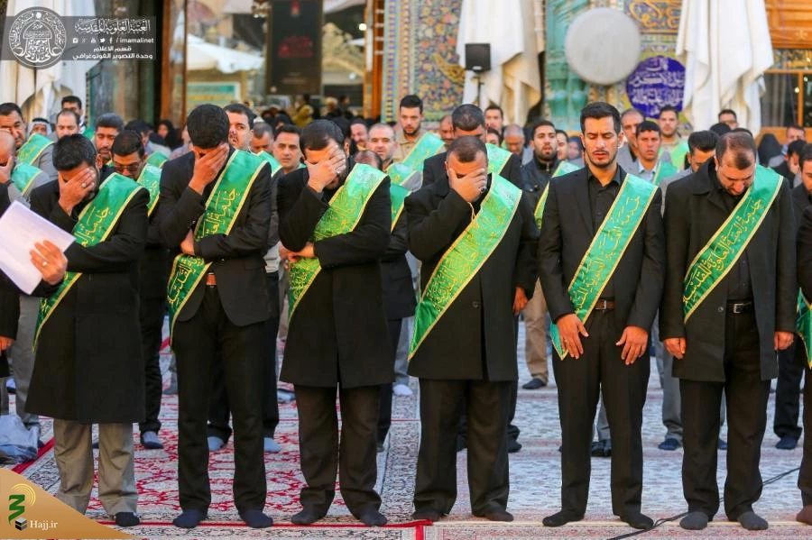 مراسم عزاداری فاطمیه اول در حرم امیرالمؤمنین (ع) برگزار شد+تصاویر  7