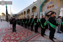 مراسم عزاداری فاطمیه اول در حرم امیرالمؤمنین (ع) برگزار شد+تصاویر  8