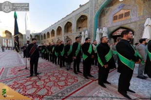 مراسم عزاداری فاطمیه اول در حرم امیرالمؤمنین (ع) برگزار شد+تصاویر  8