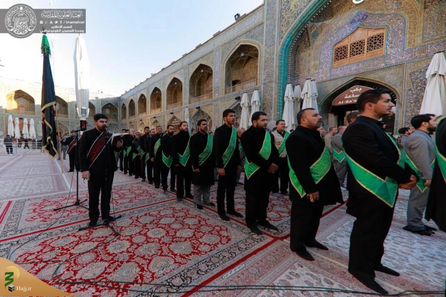 مراسم عزاداری فاطمیه اول در حرم امیرالمؤمنین (ع) برگزار شد+تصاویر  8
