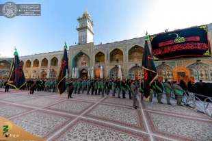 مراسم عزاداری فاطمیه اول در حرم امیرالمؤمنین (ع) برگزار شد+تصاویر  9