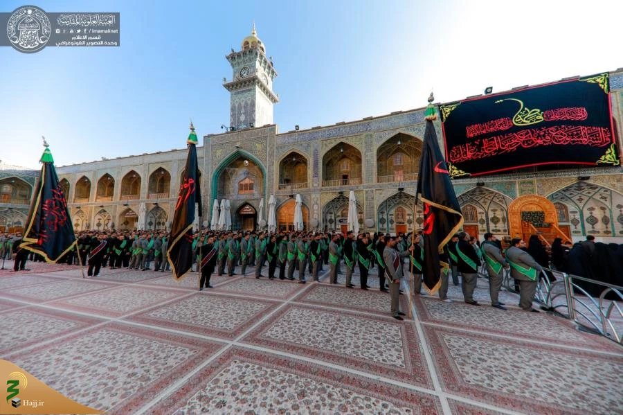 مراسم عزاداری فاطمیه اول در حرم امیرالمؤمنین (ع) برگزار شد+تصاویر  9