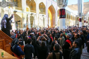 مراسم عزاداری فاطمیه اول در حرم امیرالمؤمنین (ع) برگزار شد+تصاویر  10