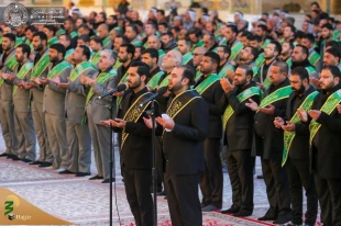 مراسم عزاداری فاطمیه اول در حرم امیرالمؤمنین (ع) برگزار شد+تصاویر  11