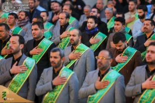 مراسم عزاداری فاطمیه اول در حرم امیرالمؤمنین (ع) برگزار شد+تصاویر  12