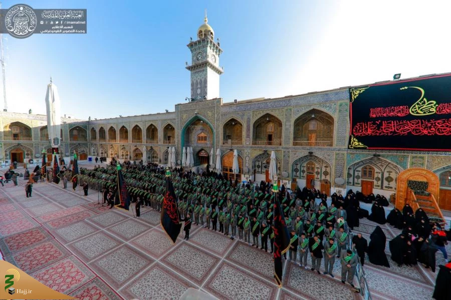 مراسم عزاداری فاطمیه اول در حرم امیرالمؤمنین (ع) برگزار شد+تصاویر  13